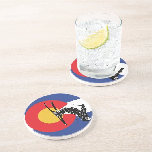 Ski Colorado Untersetzer (Seite)