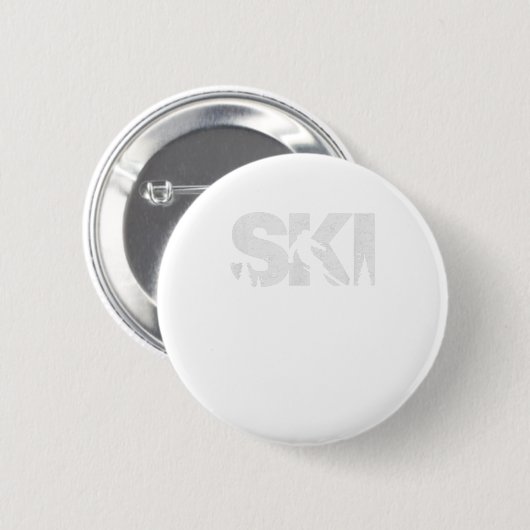 Ski Cooler Skistil Alpine Skiverleih Button (Vorne & Hinten)
