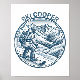 Ski Cooper Colorado Snowboarden Snowboarder Poster