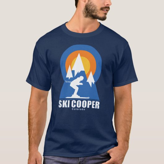 Ski Cooper Sunset Retro T - Shirt (Vorderseite)