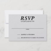 Ski Couple RSVP Karte (Vorderseite)