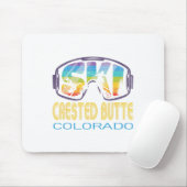 Ski Crested Butte Colorado Skiurlaub Mousepad (Mit Mouse)