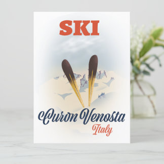 Ski Curon Vinschgau Italien Skiposter