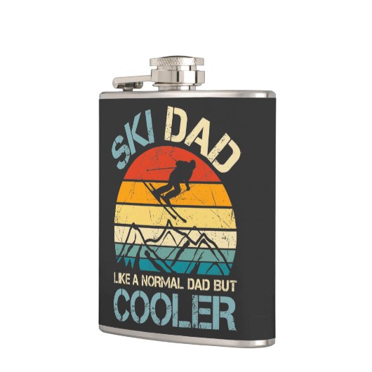 Ski Dad | Father's Day Gift | Hobbies Flachmann (Links)
