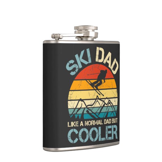 Ski Dad | Father's Day Gift | Hobbies Flachmann (Rechts)