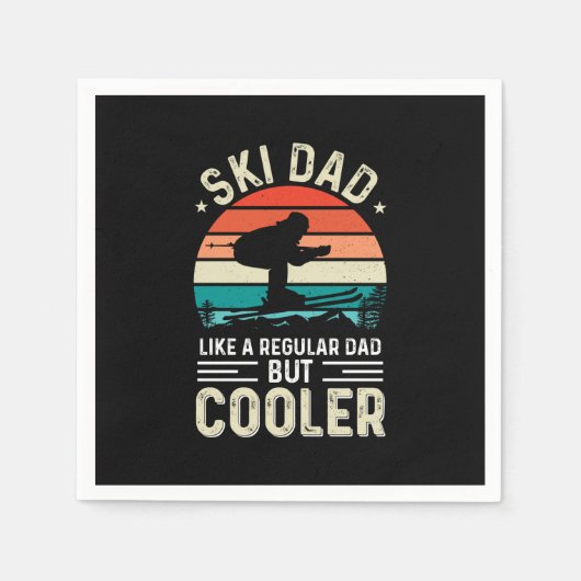 Ski Dad Serviette (Vorderseite)