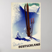 Ski Deutschland im Winter Poster (Vorne)