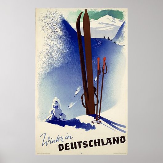 Ski Deutschland im Winter Poster (Vorne)