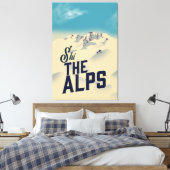 Ski die Alpen Leinwanddruck (Insitu (Schlafzimmer))