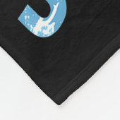 Ski Dinosaur Winter Sport Skier Dino Funny Skiing  Fleecedecke (Ecke)