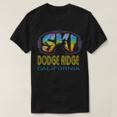 Ski Dodge Ridge California Skiurlaub T-Shirt (Design vorne)