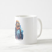 Ski Dog in Ski Googles  5 Kaffeetasse (VorderseiteRechts)