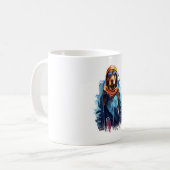 Ski Dog in Ski Googles  5 Kaffeetasse (Vorderseite Links)