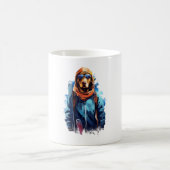 Ski Dog in Ski Googles  5 Kaffeetasse (Mittel)