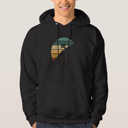 Ski Downhill Funny Drifting Skier Snow Winter Spor Hoodie (Vorderseite)