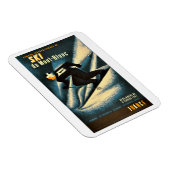 Ski du Mont-Blanc Vintage Travel Poster Magnet (Rechte Seite)