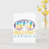 Ski Eagle Point Utah Skiurlaub Karte (Gelbe Blume)