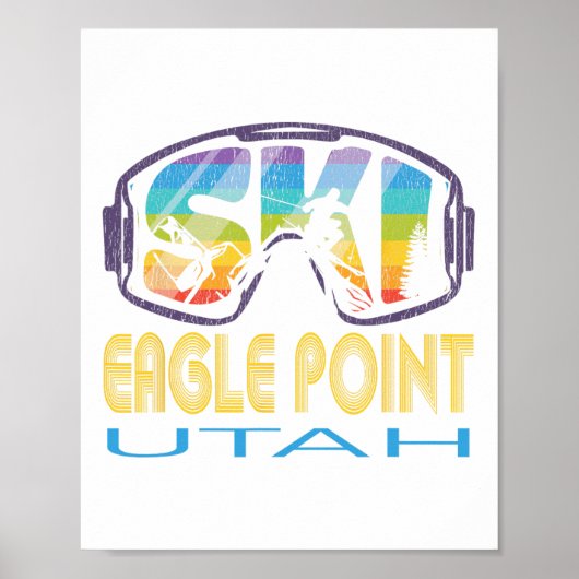Ski Eagle Point Utah Skiurlaub Poster (Vorne)