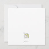 Ski Eisbär flache Weihnachtskarte Karte (Rückseite)