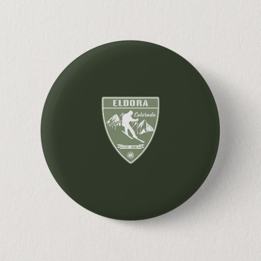 Ski Eldora Colorado Button (Vorderseite)
