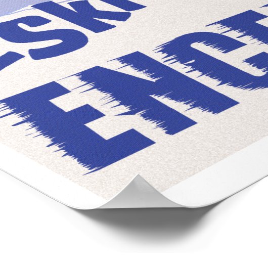 Ski Enceladus! Poster (Ecke)