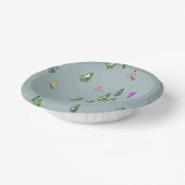 Ski Eröffnung Weihnachten Skiurlaub Skifahrer Blau Pappteller (Gewinkelt)