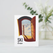 Ski Europe Vintages Sportplakat (Stehend Vorderseite)