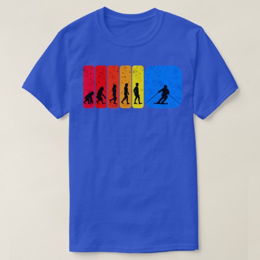 Ski-Evolution-Lustschenk T-Shirt (Design vorne)