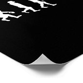 Ski-Evolution-Skiing-Skifahrer-Geschenk Poster (Ecke)