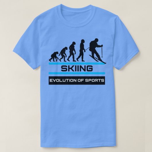 Ski-Evolution T-Shirt (Design vorne)