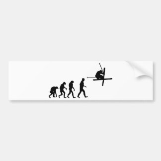 Ski-Evolutionsikone Autoaufkleber