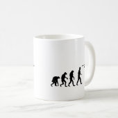 Ski-Evolutionsikone Kaffeetasse (VorderseiteRechts)