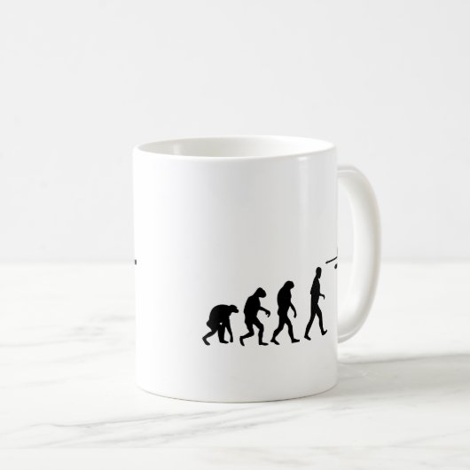 Ski-Evolutionsikone Kaffeetasse (VorderseiteRechts)