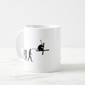 Ski-Evolutionsikone Kaffeetasse (Vorderseite Links)