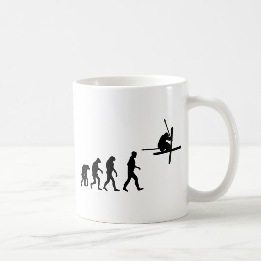 Ski-Evolutionsikone Kaffeetasse (Rechts)