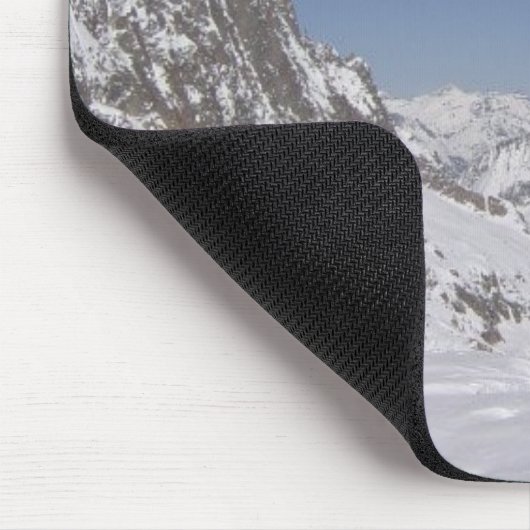 Ski fahren auf einem Gletscher Mousepad (Ecke)