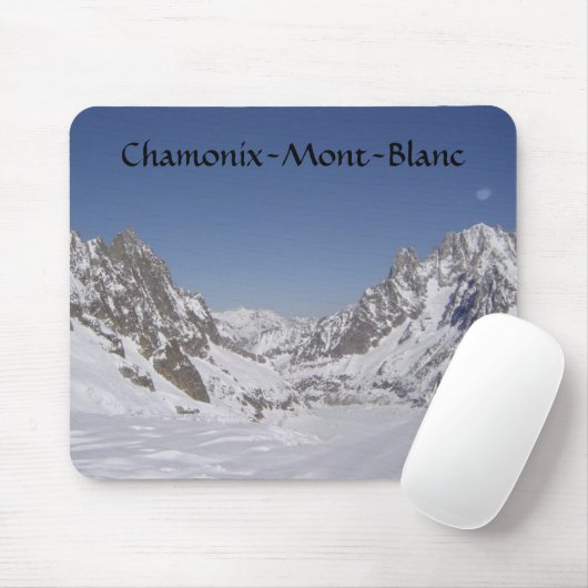 Ski fahren auf einem Gletscher Mousepad (Mit Mouse)