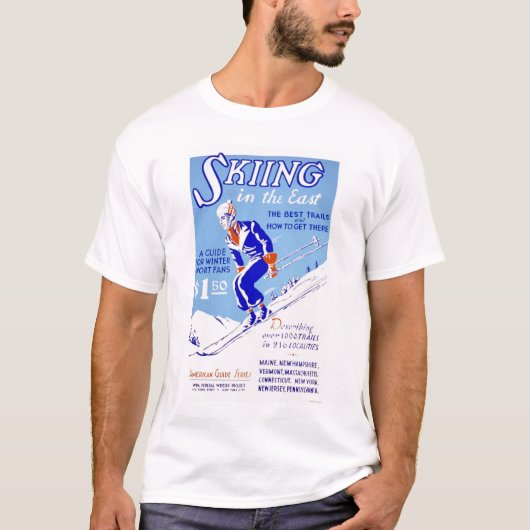 Ski fahren im OstWPA 1939 T-Shirt (Vorderseite)