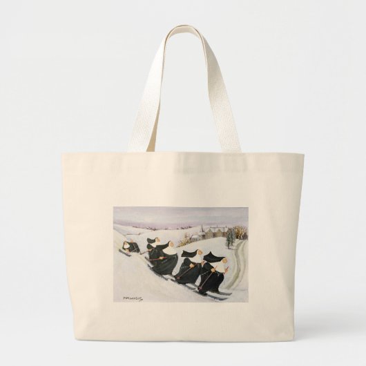 Ski fahren jumbo stoffbeutel (Vorne)