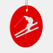 Ski fahren keramik ornament (Rechts)
