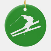 Ski fahren keramik ornament (Hinten)