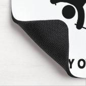 Ski fahren meine eigenen Bremsungen Mousepad (Ecke)