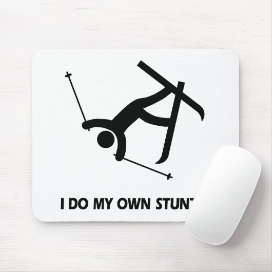Ski fahren meine eigenen Bremsungen Mousepad (Mit Mouse)