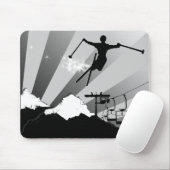 Ski fahren. mousepad (Mit Mouse)