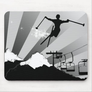 Ski fahren. mousepad