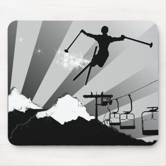 Ski fahren. mousepad (Vorne)