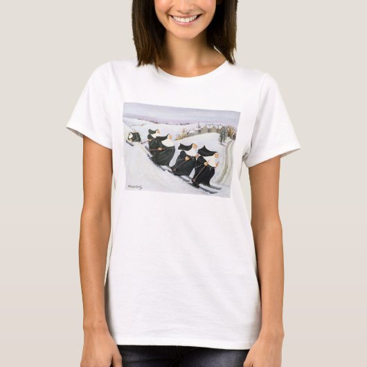 Ski fahren T-Shirt (Vorderseite)