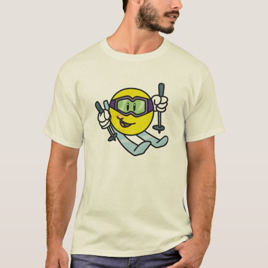 Ski fahren T-Shirt (Vorderseite)