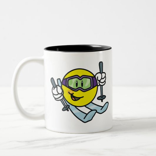 Ski fahren zweifarbige tasse (Links)
