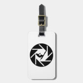 SKI FAHRENDE OFFENE VISION GEPÄCKANHÄNGER (Vorderseite vertikal)